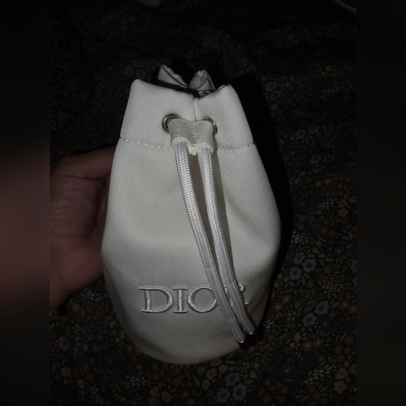 Dior Cream Drawstring Cosmetic Bag - Picture 3 of 7